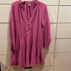 Magaschoni pink muslin summer dress